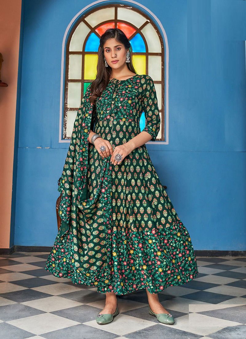 Blue Hills Manika Mage Hithe 15 Festive Wear Wholesale Anarkali Kurti With Dupatta